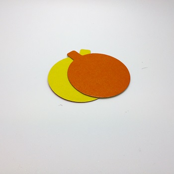 Monoportion Round Cake Bases 8cm diameter (orange/yellow)